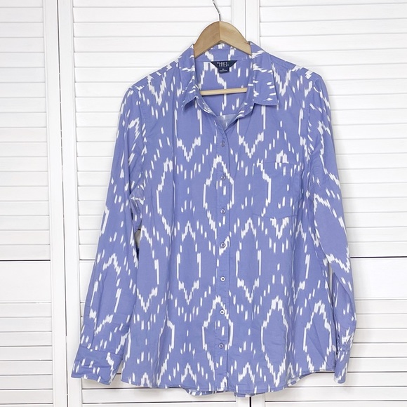 Hayes ikat print button down shirt - Picture 2 of 7